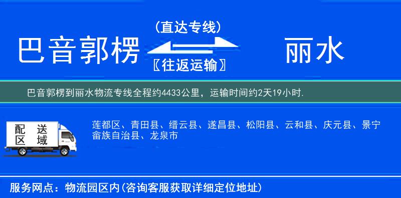 巴音郭楞到物流專線