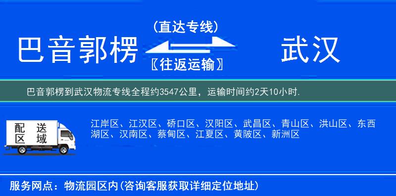 巴音郭楞到物流專線