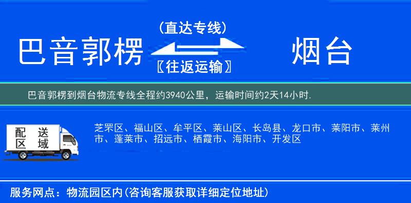 巴音郭楞到物流專線