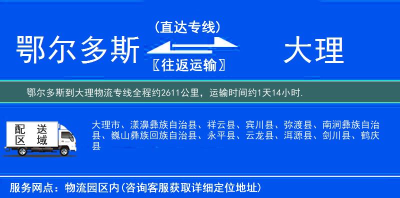 鄂爾多斯到物流專線