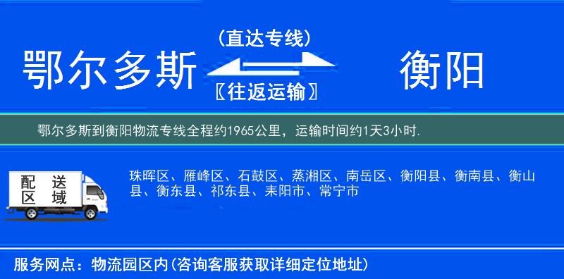 鄂爾多斯到物流專線