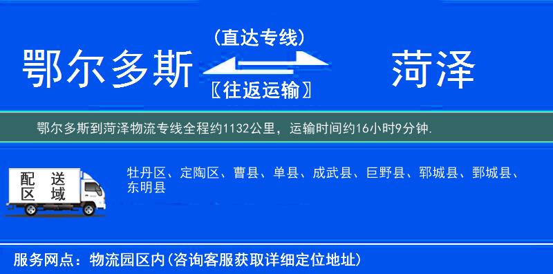 鄂爾多斯到物流專線