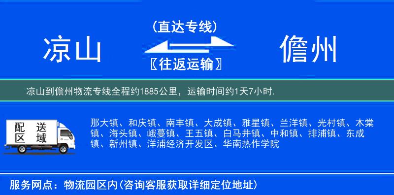 涼山到物流專線