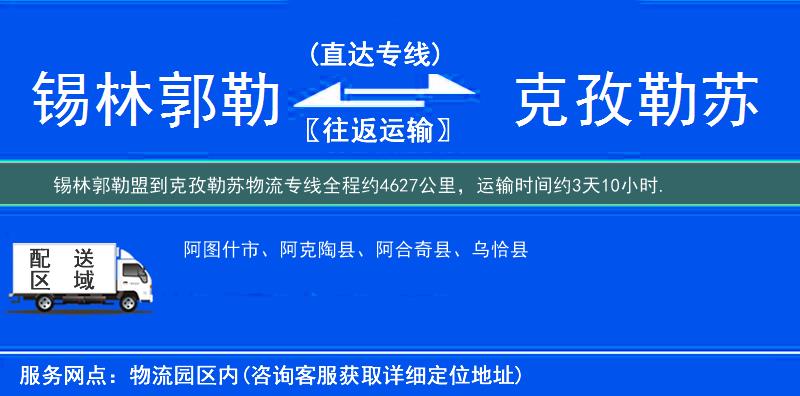 錫林郭勒盟到物流專線