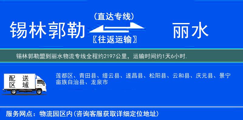 錫林郭勒盟到物流專線