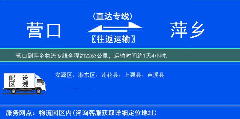 營口到物流專線