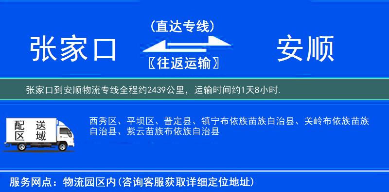 張家口到物流專線